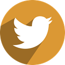 media, Social, twitter, network Goldenrod icon