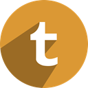 Social, network, Tumblr Goldenrod icon