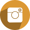 free, Instagram, network, media, Social Goldenrod icon