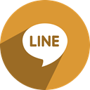line, Social, network, media, free Goldenrod icon