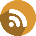 Social, Rss, free, media, network Goldenrod icon