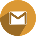 free, Social, network, media, gmail Goldenrod icon
