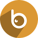 Badoo, Eye, B, b eye Goldenrod icon
