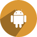 network, Social, media, Android, free Goldenrod icon