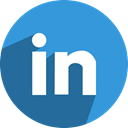 Link, media, Linkedin, linked, Social, network, In DodgerBlue icon