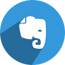 Evernote, media, network, Social DodgerBlue icon
