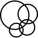 Circles, Circle, Circular, interface, symbol Black icon