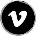 Vimeo, Logo, media, Social Black icon