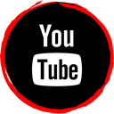 Logo, media, youtube, Social Black icon