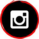 media, Social, Logo, Instagram Black icon