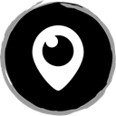 Social, Periscope, media, Logo Black icon