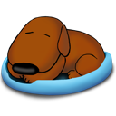 Animal, dog, Sleeping, old SaddleBrown icon