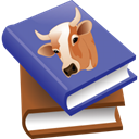 history, cow SlateBlue icon