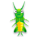Animal, bug, Cricket, insect Black icon