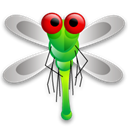 bug, Dragon, Animal, fly, insect Black icon