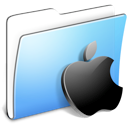 smooth, Apple, Aqua, Folder Black icon