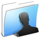 people, Account, user, profile, Human, smooth, Folder, Aqua Black icon