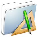 Folder, smooth, Application, Graphite LightSteelBlue icon