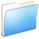 Aqua, generic, Folder, stripped CornflowerBlue icon