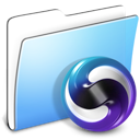 Folder, smooth, Aqua, theme LightSkyBlue icon