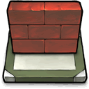 Brick, wall, Desktop SaddleBrown icon
