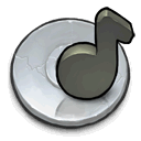 Cd, music Silver icon