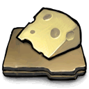 slices, Cheese DarkKhaki icon