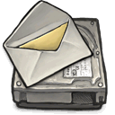drive, mail DarkSlateGray icon