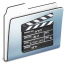 Graphite, movie, smooth, Folder, film, video, old DarkSlateGray icon