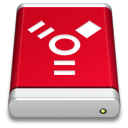 drive, red, Firewire, product Crimson icon
