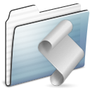 Graphite, stripe, script, Folder Gainsboro icon