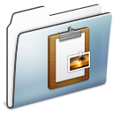 Folder, smooth, Graphite, Clipboard Black icon