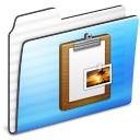 stripe, Clipboard, Folder Black icon
