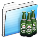 Folder, stripe, beer Black icon