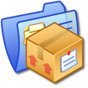 Folder, Blue, stuff SandyBrown icon