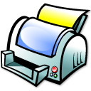 Print, printer Black icon