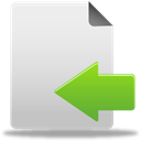 document, Import, Move, Arrow, File, paper Gainsboro icon