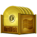 Hdd, window, hard disk, hard drive SaddleBrown icon