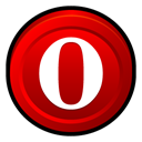 Badge, Browser, Opera DarkRed icon