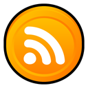 Newsfeed, Badge, subscribe, feed, Rss Orange icon