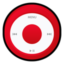 ipod, red, Badge GhostWhite icon