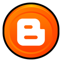 blogger, Badge OrangeRed icon
