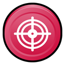 Badge, scan, Mcafee, virus IndianRed icon