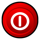 off, turn, Badge, window Red icon