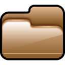 Brown, Folder, open Sienna icon