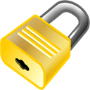 Lock, locked, security Black icon