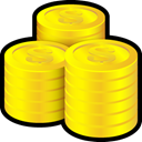 coinstack, monney Gold icon