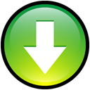 download, button, Decrease, descending, fall, Down, Descend YellowGreen icon
