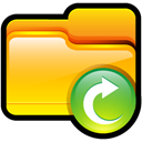 Folder, open Gold icon