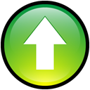 increase, button, rise, Ascending, upload, Ascend, Up YellowGreen icon